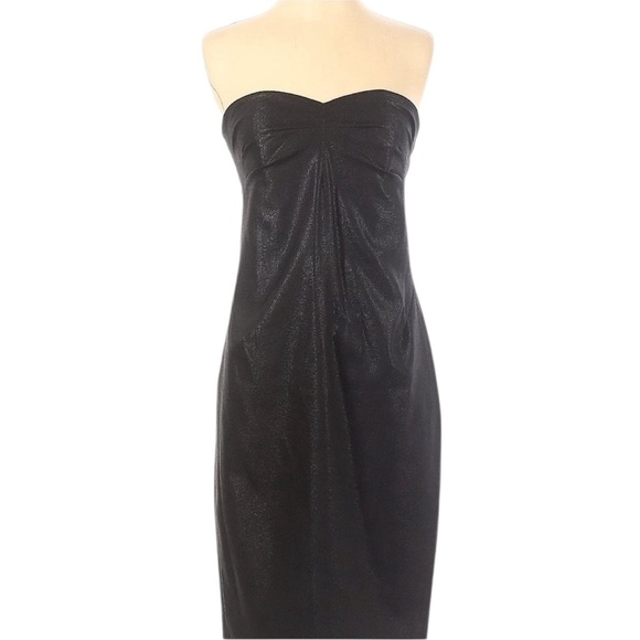Robert Rodriguez Black Sheath Wool Shimmer Pockets Cocktail Party Dress Size 6 - Picture 1 of 14